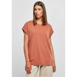 Urban Classics Ladies Extended Shoulder Tee terracotta - XL