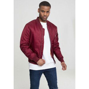 Urban Classics Basic Bomber Jacket burgundy - 4XL