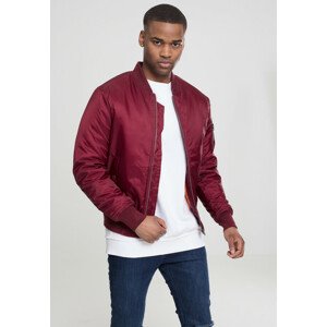 Urban Classics Basic Bomber Jacket burgundy - 5XL