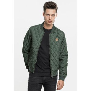 Urban Classics Diamond Quilt Nylon Jacket olive - 3XL