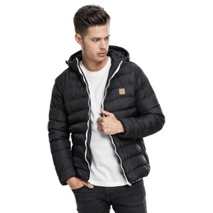 Pánska bunda Urban Classics Basic Bubble Jacket blkwhtblk - 3XL