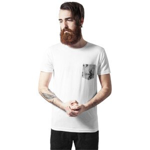 Urban Classics Contrast Pocket Tee wht/darkmarble - M