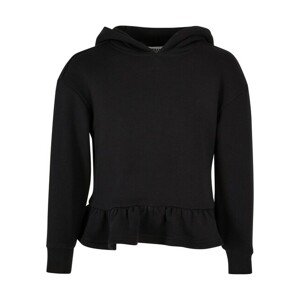 Urban Classics Girls Organic Volants Hoody black - 110/116