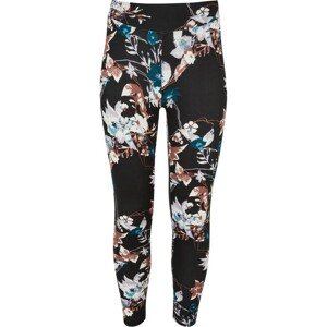 Urban Classics Girls Soft AOP Leggings blacksoftflower - 122/128